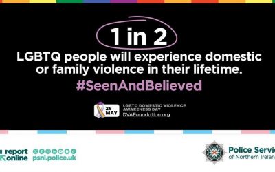 PSNI supports LGBTQ+ Domestic Abuse Awareness Day to highlight hidden harm and encourage reporting
