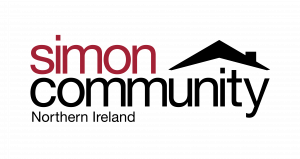 simon community logo (red and black text)