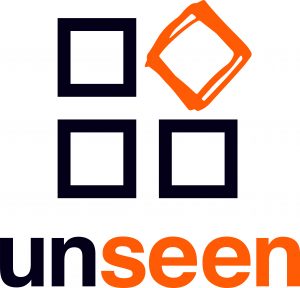 four squares and unseen text for logo