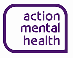 action mental health logo in puple